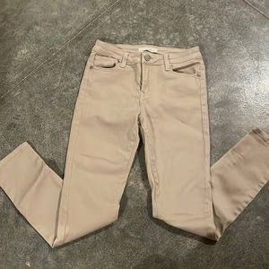 Khaki stretchy skinny jeans
